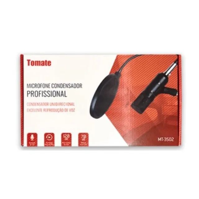 Microfone Profissional Condensador Mt-3502 Tomate 120db - Foto 3