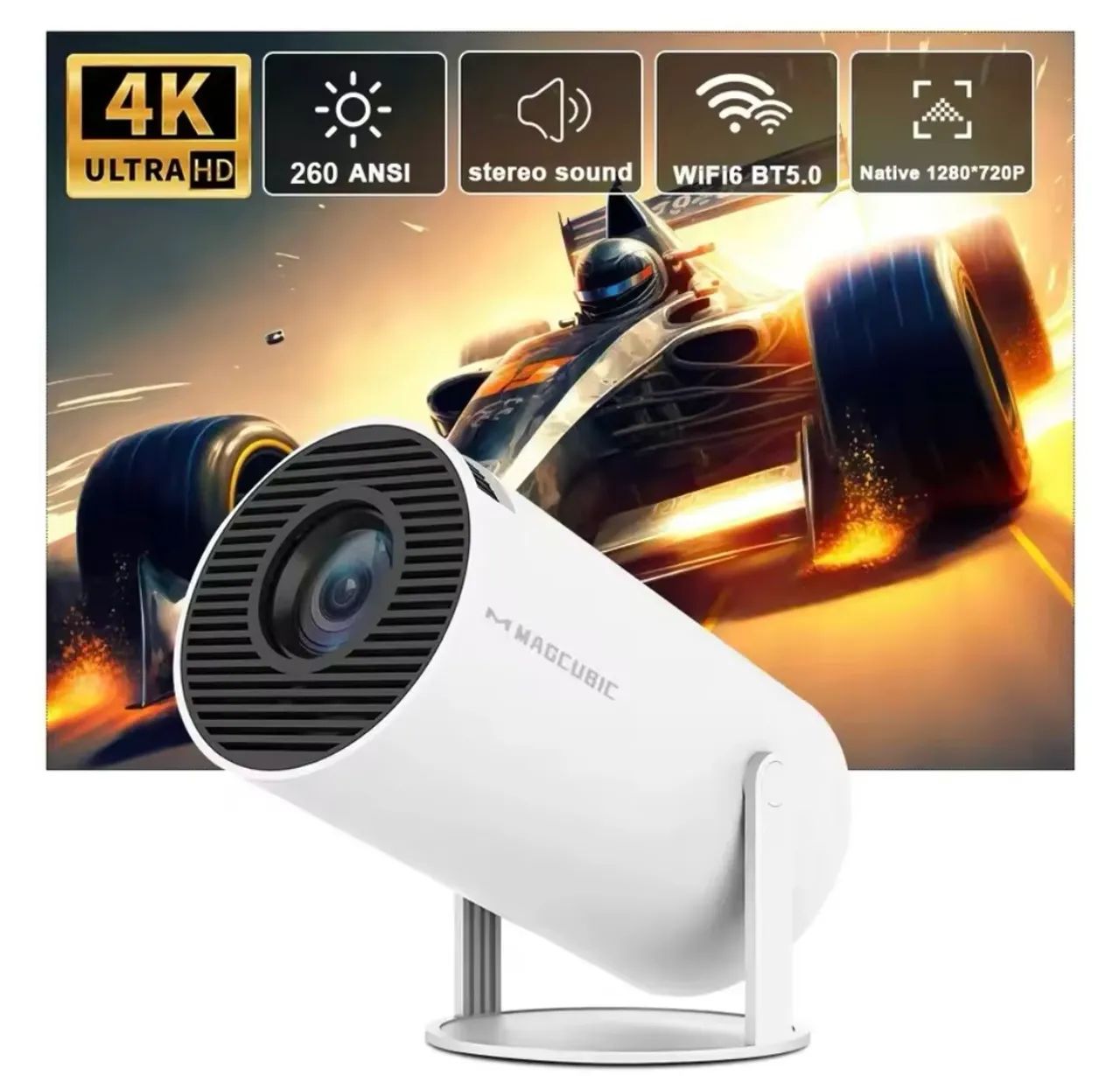 Projetor Portátil 4K MAGCUBIC HY300