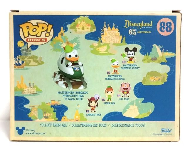 Funko Pop Disney Matterhorn Bobsleds Attraction & Donald Duck 88 New | Vaulted | With Box63825090233217123