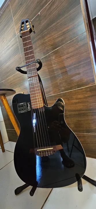 Violão maciço flat nylon elétrico  - Foto 2