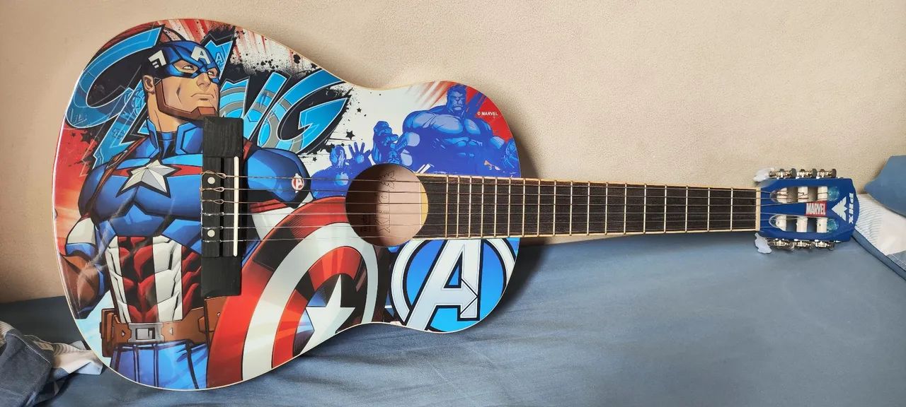 Violão Infantil Marvel - Novo - Foto 2