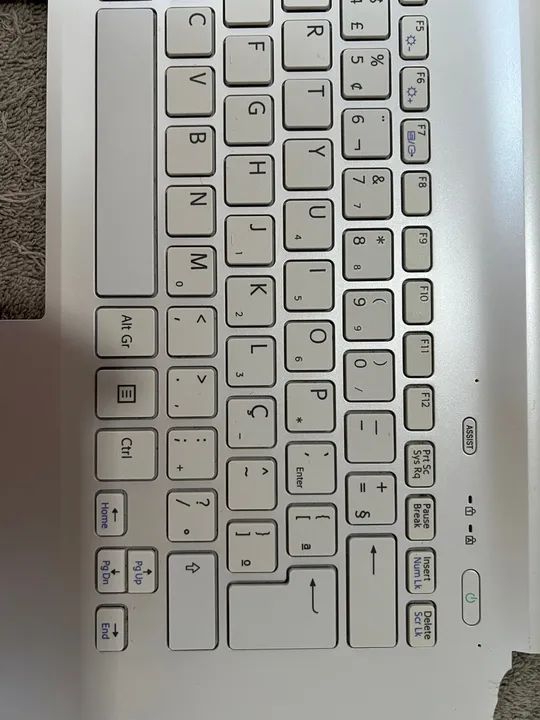 Teclado E Carcaça Base Superior Sony Svf14213cbw. - Foto 4