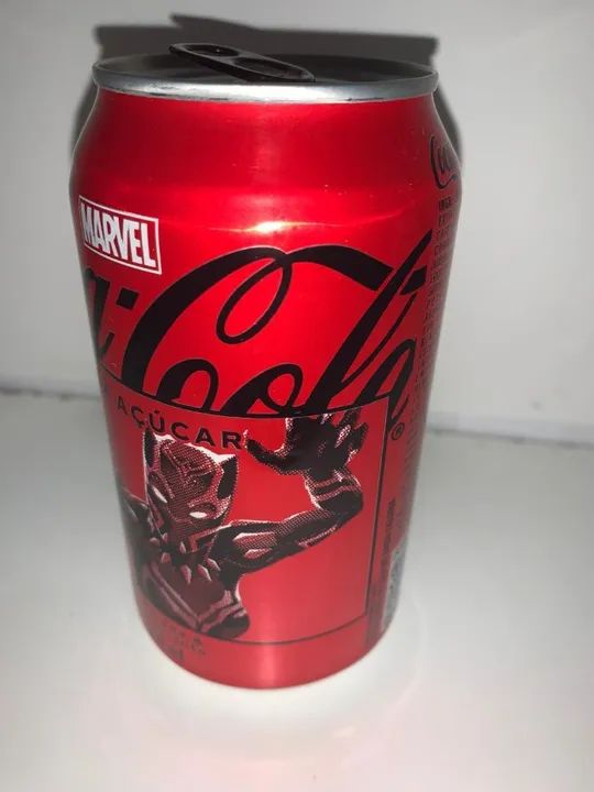 Lata: Coleção Marvel Coca Cola Pantera Negra - Higienizada - Foto 3