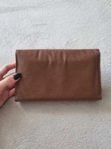 Bolsa Carteira Bag com alça marrom - Foto 2