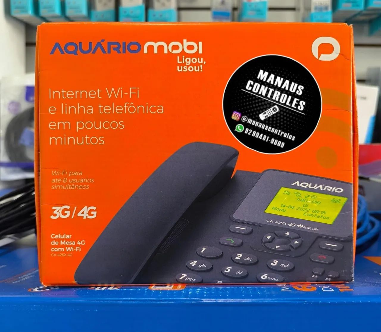 Celular de Mesa 4G com Wi-Fi AQUÁRIO CA-42SX