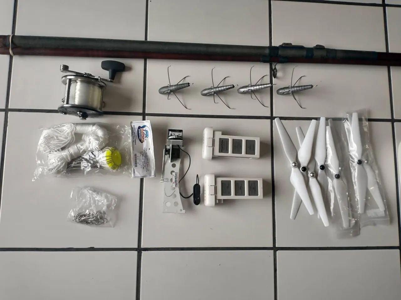Kit Dispenser para pescaria com drone Phanton 3 