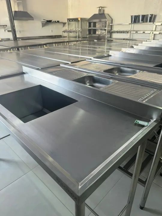 Mesas inox._ Fabricação em BSB. - Foto 3