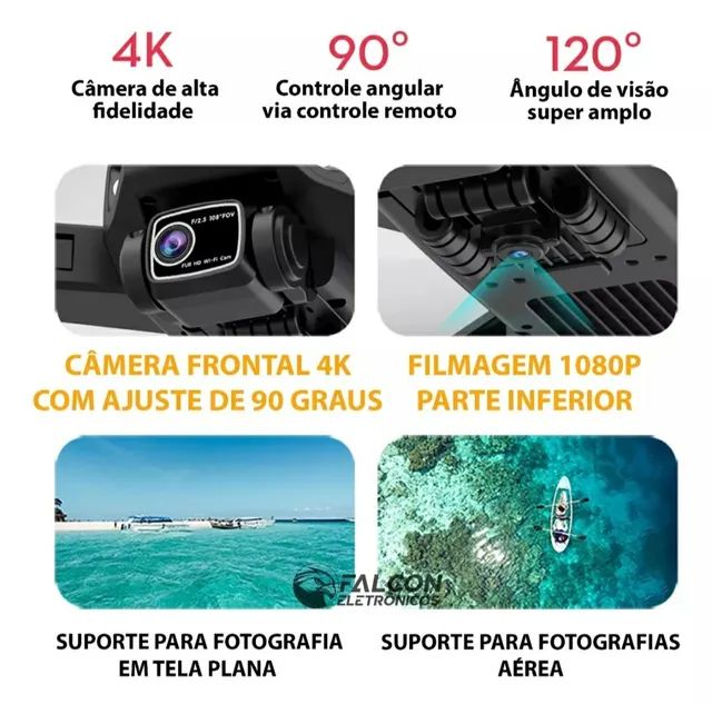 Drone L900 PRO com GPS, Câmera Profissional 4K e Full HD - Foto 6