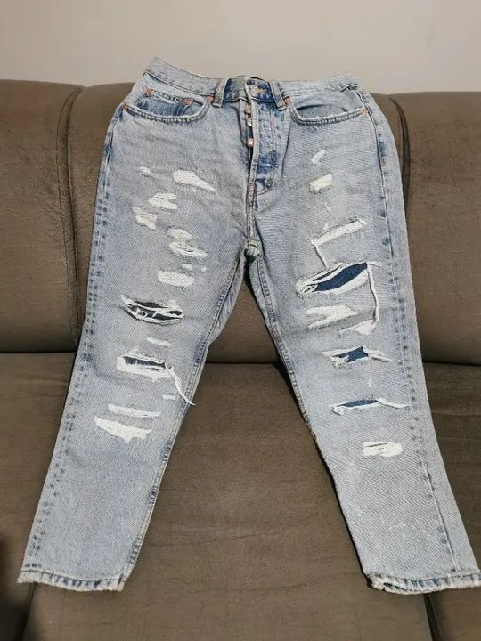 Calça Zara cinza tam. 38 