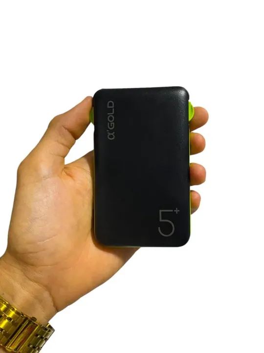 CARREGADOR PORTÁTIL 5.000 MAH GOLD BTE-03 - Foto 3