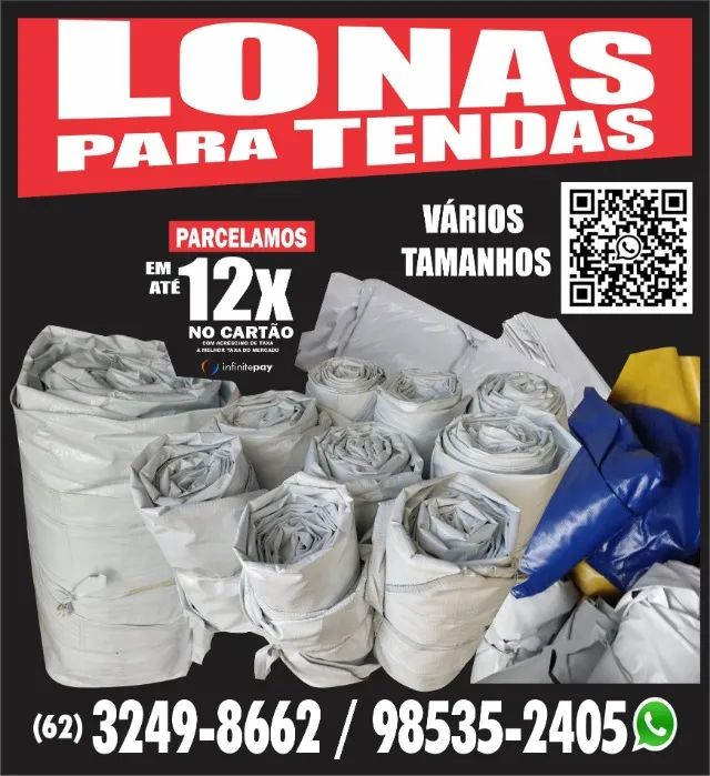 Lona Tenda piramidal 8x8 Preta 