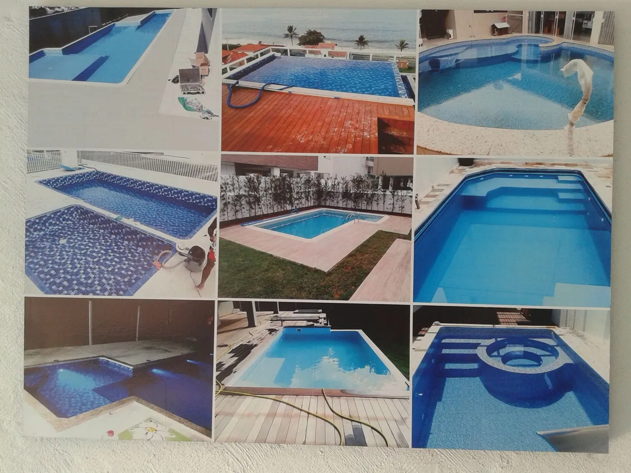 Piscinas de diversos tamanhos e modelos