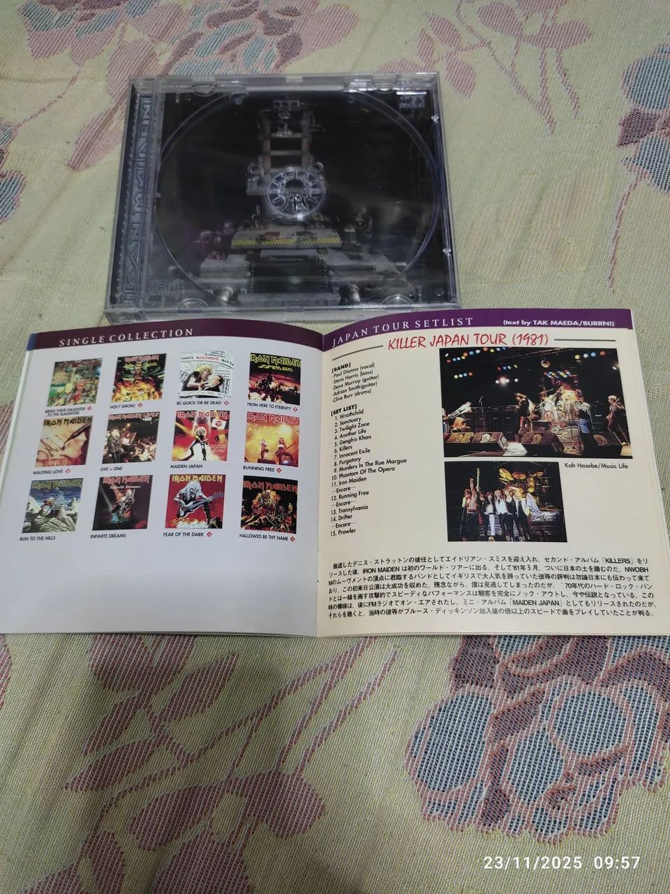 Iron Maiden - Encarte de cd Japonês  - Foto 5