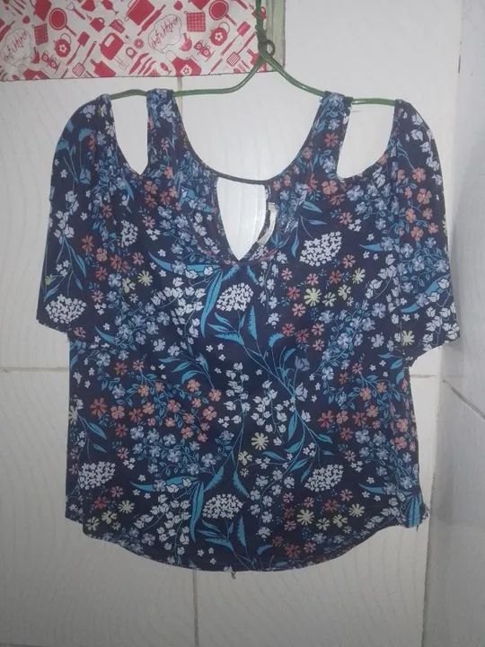 Camisa Floral Feminino M - Foto 4