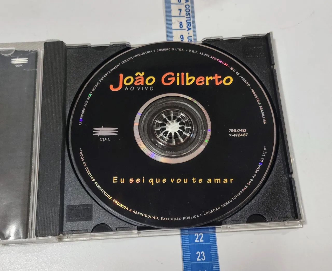 CD João Gilberto Ao Vivo - Eu Sei Que Vou Te Amar - Foto 4