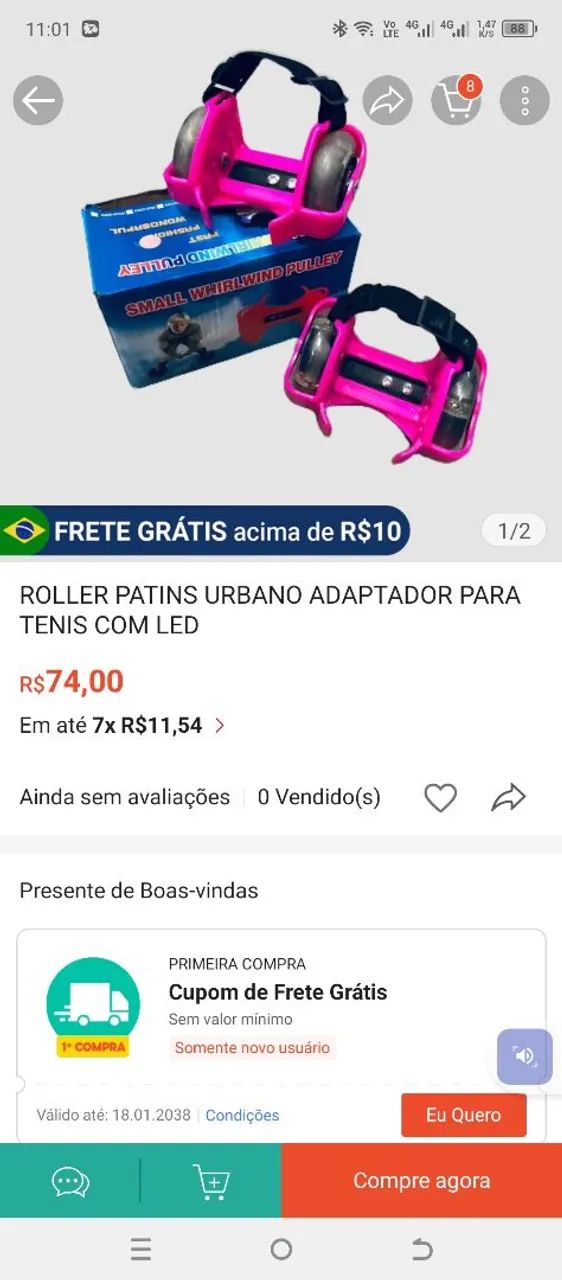 ROLLER PATINS PARA TÊNIS  - Foto 5