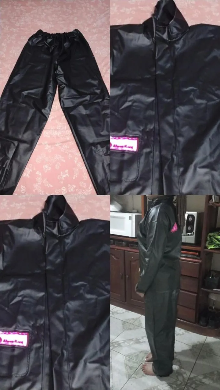 Conjunto de Chuva Impermeável Preto