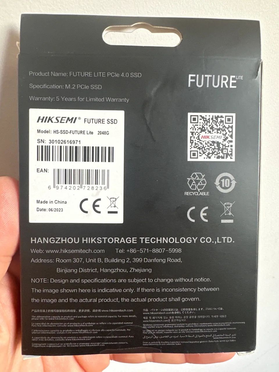 SSD NVMe M.2 2TB Hiksemi Future Lite - Armazenamento - Conjunto