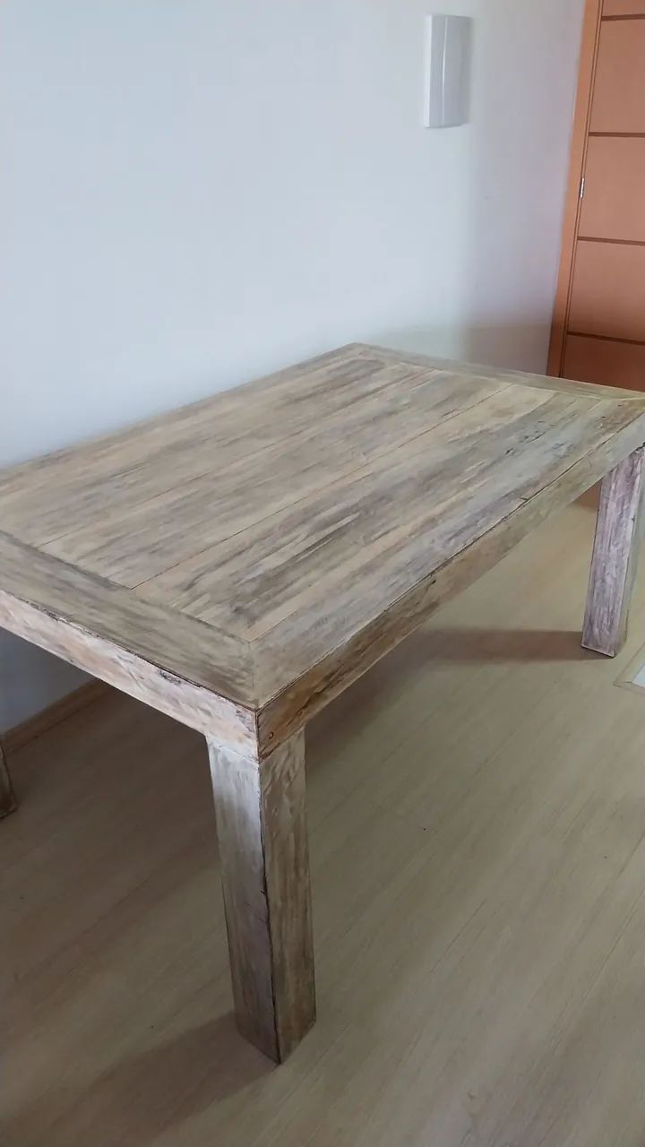 Mesa de Jantar em Madeira de Demolição - Foto 2