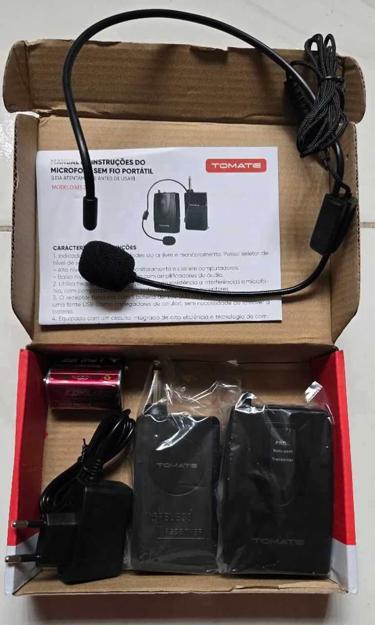 Microfone sem fio headset Tomate - Foto 3