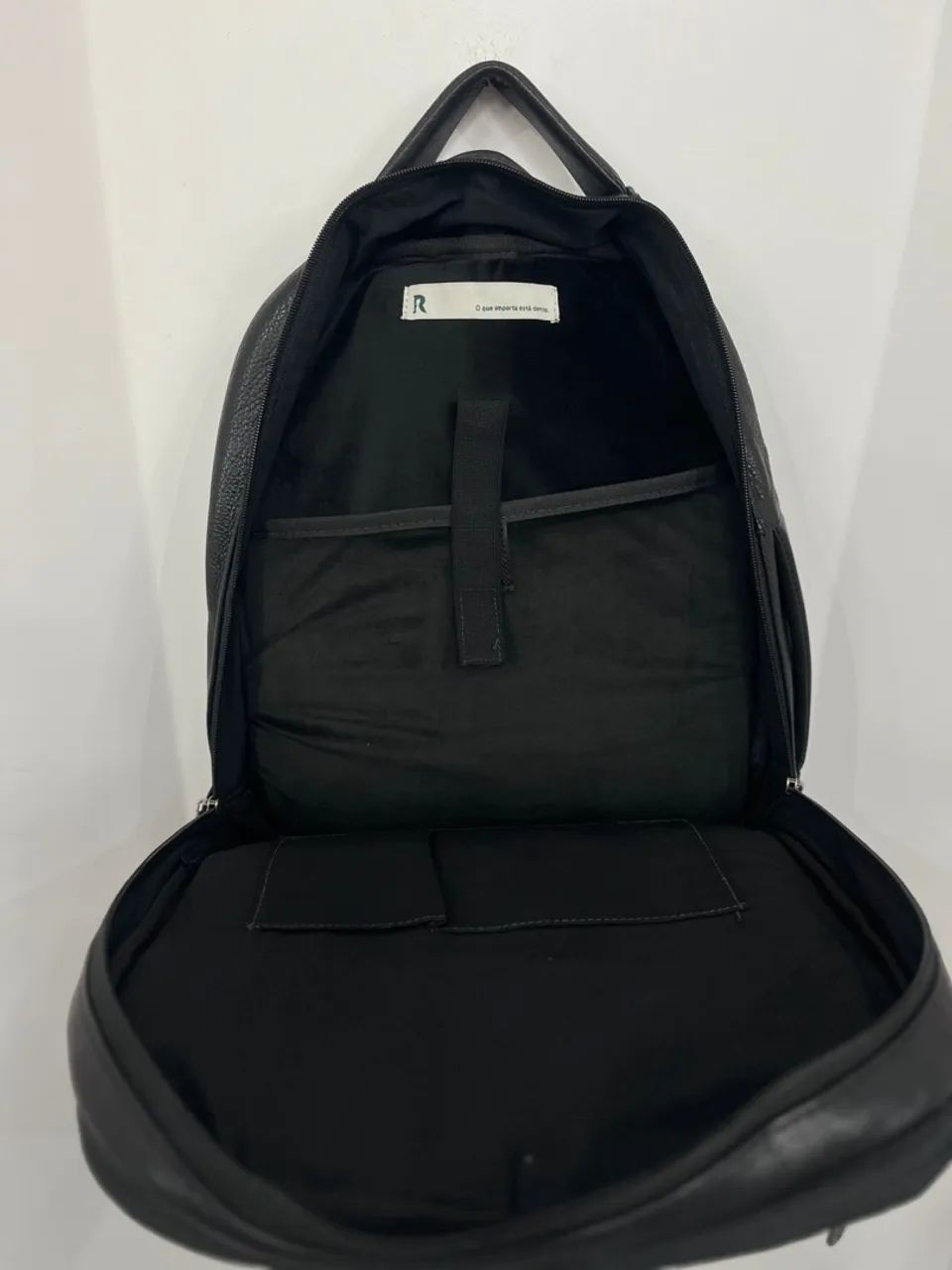 Mochila de Couro Reserva  Preta - Foto 5