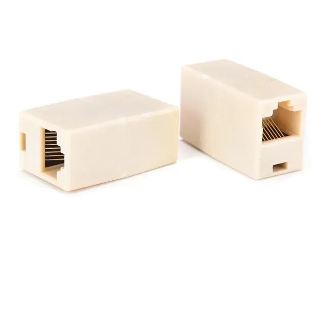 Emenda Rj45 (adaptador) Fêmea X Fêmea Para Cabo Rede
