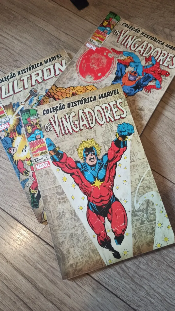 HQ Vingadores Vol 1,2 e 4 - Coleção Histórica Marvel