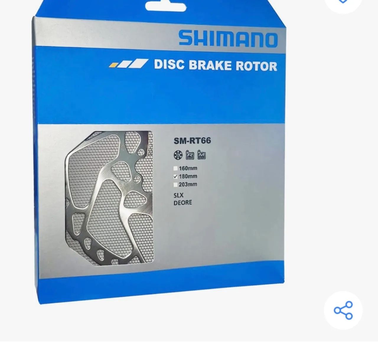 Par disco Shimano Rt66 160mm - Foto 3