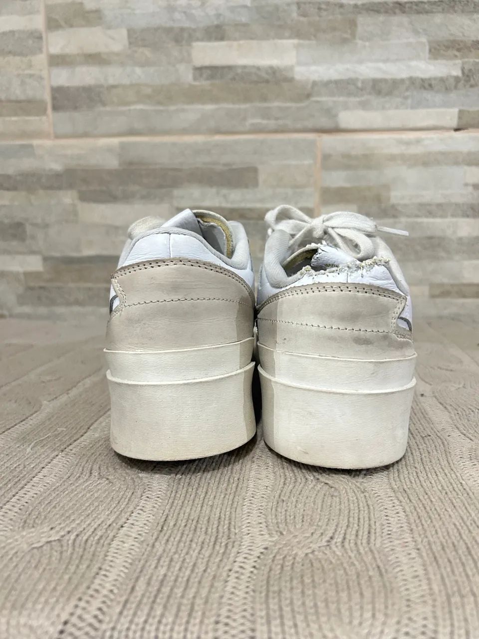Tênis casual branco Adidas 35 - Foto 3
