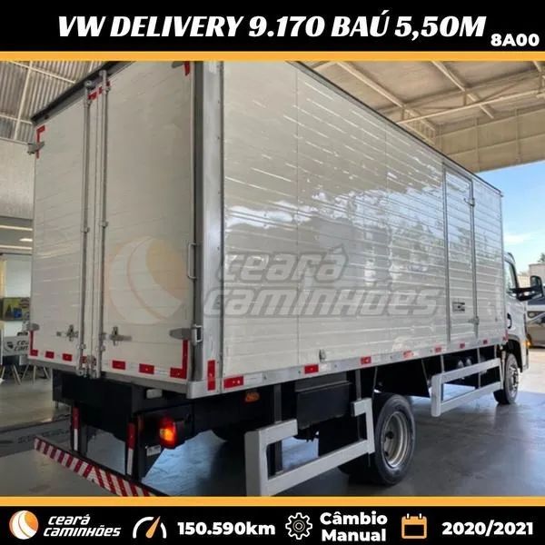 Vw 9.170 Delivery Prime 2021/2022 Baú 5,50m Caminhão 3/4 ( 9-170 / 9170 / 9 170 ) - Foto 6