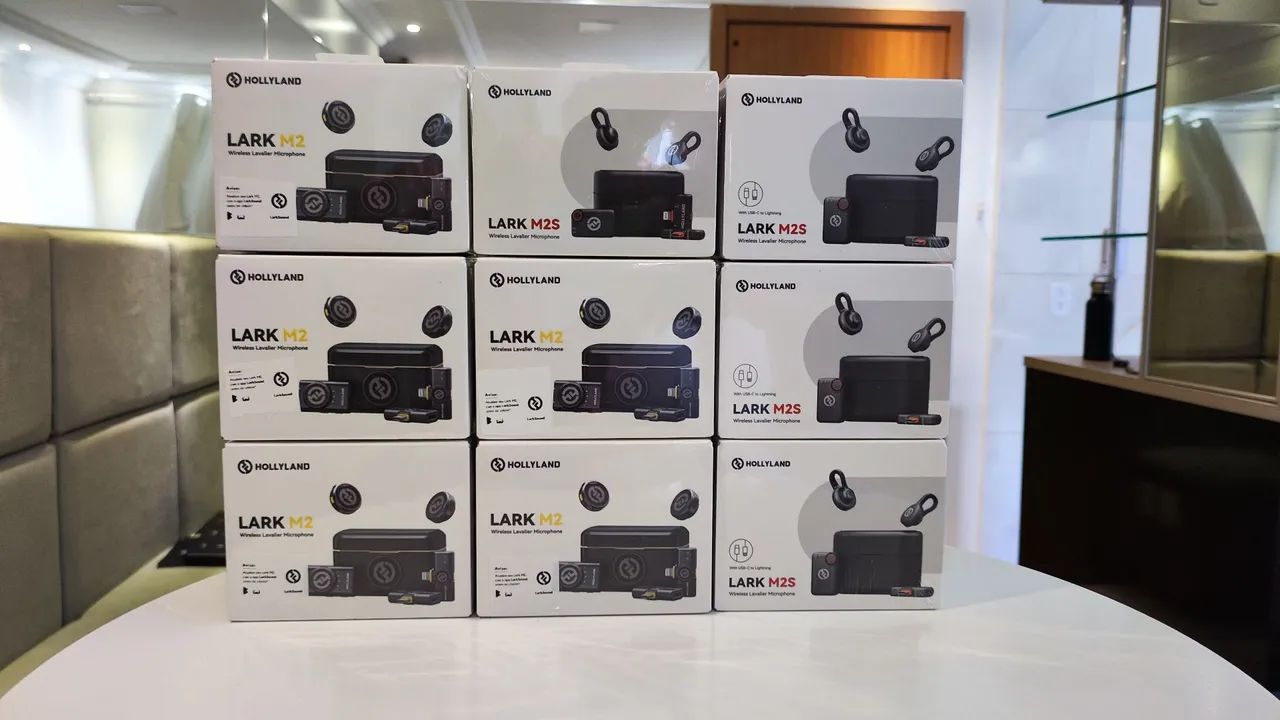 Kit Microfone Sem Fio Hollyland Lark M2 e M2S - Novo
