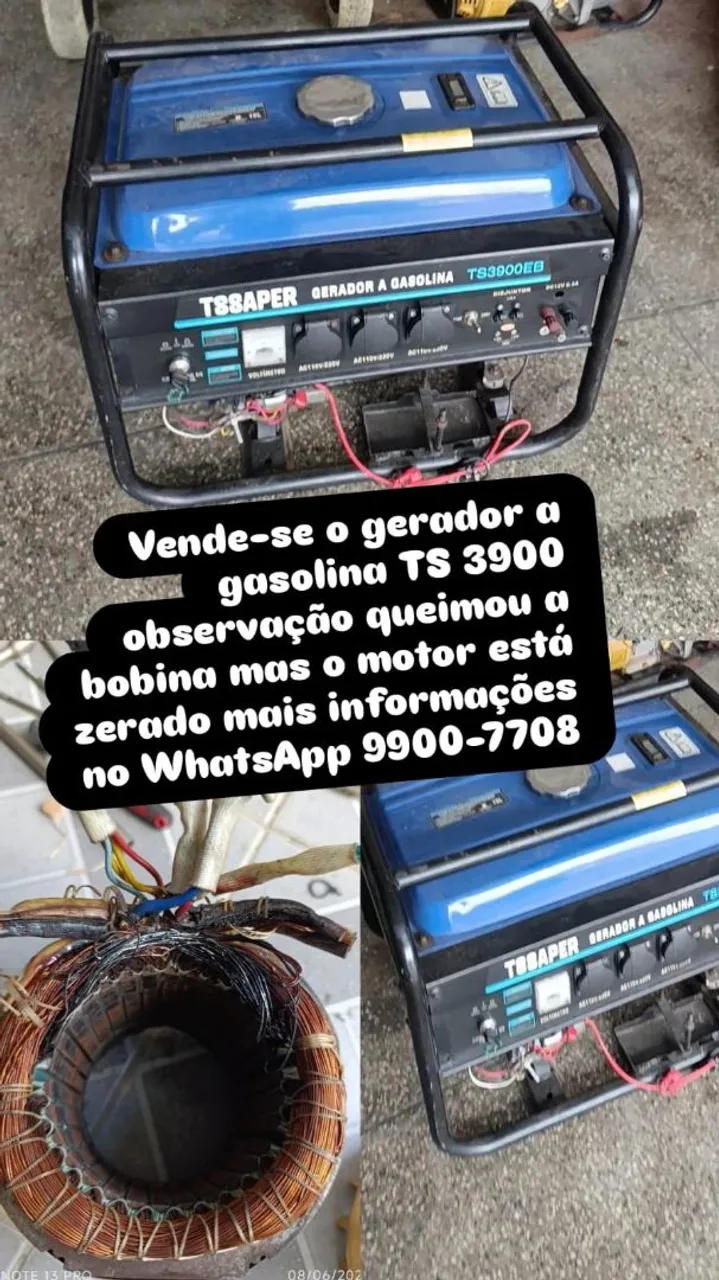 Gerador a gasolina TS 3900 - Motor zerado
