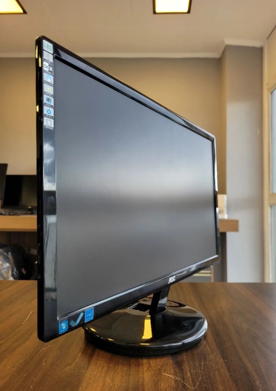 Monitor AOC 21.5" | LED | 60hz | Full HD | Widescreen | DVI/VGA - Modelo: E2243FWK - Foto 3