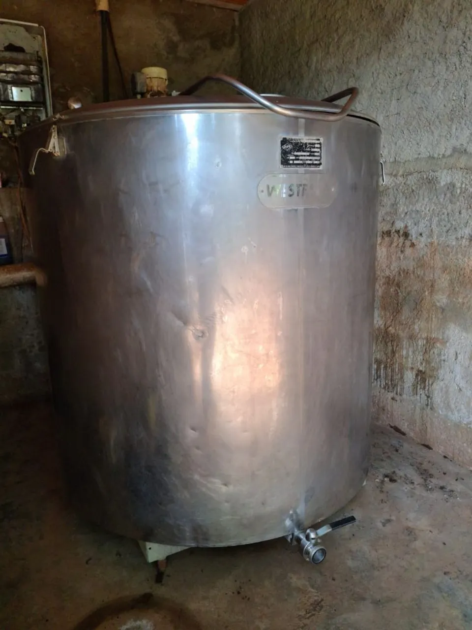 Tanque de inox para leite - WESTFALIA 2050 litros