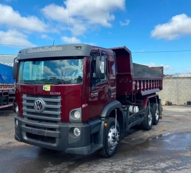 Vw 24280 6x2 2014 caçamba basculante 12m