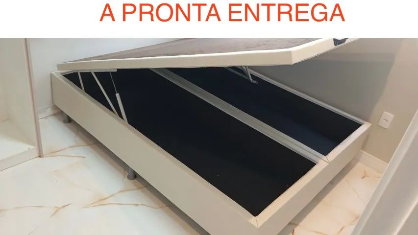 Baú Queen Bege a Pronta Entrega