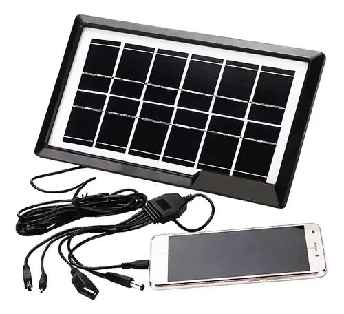 Carregador Portátil com Painel de Energia Solar Potência de 3v-5v NOVO - Foto 5