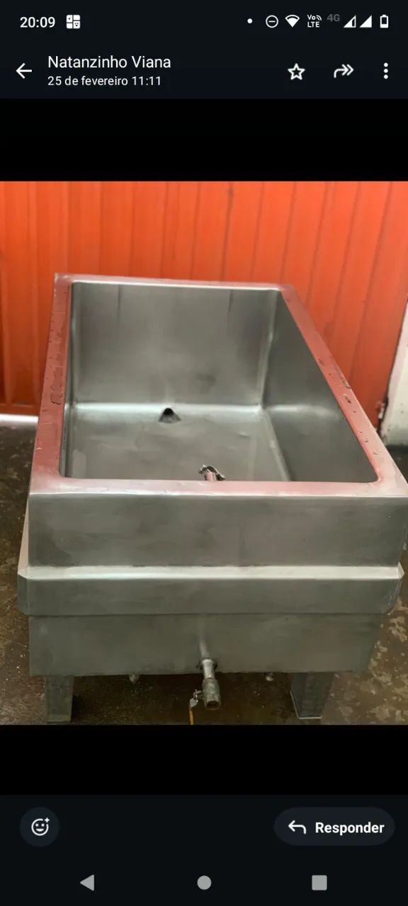 Tanque para produção de queijos