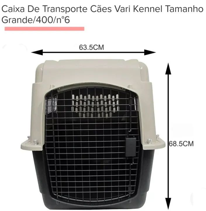 Caixa Transporte Cães Sky Vari Kennel n° 6