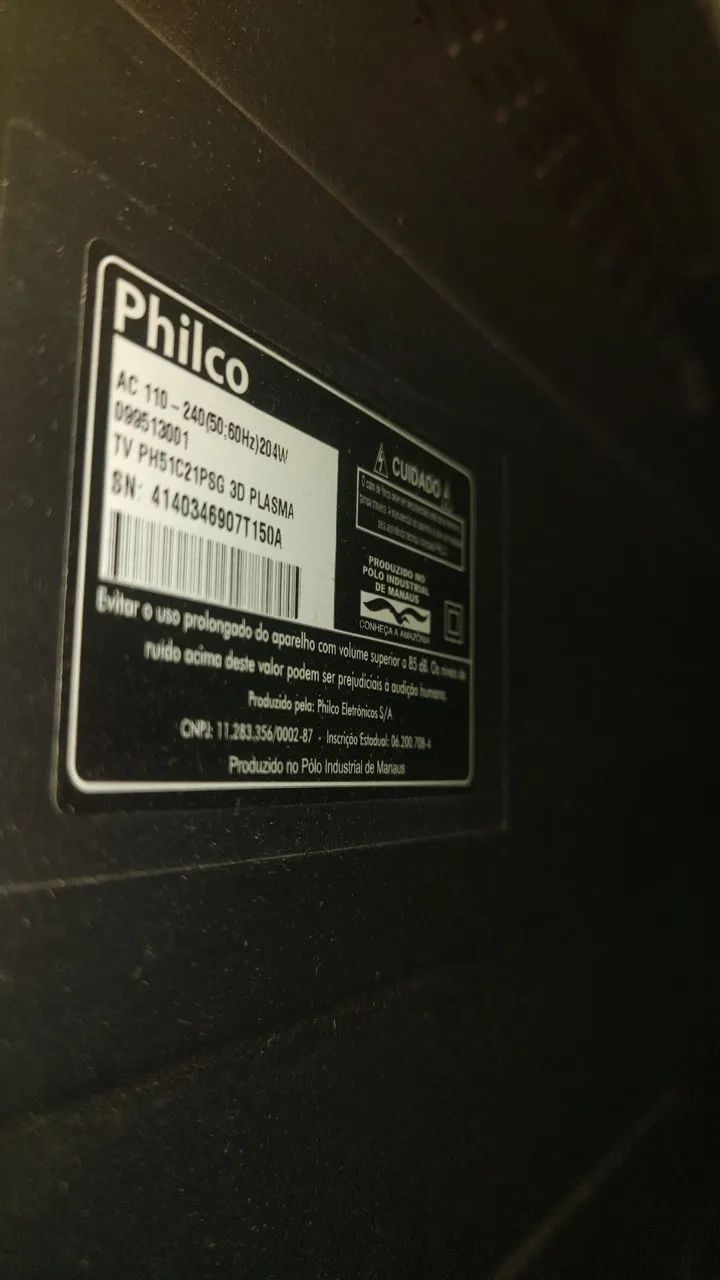 TV Philco 51 polegadas com detalhe as vzs imagem somente e fica só audio - Foto 3