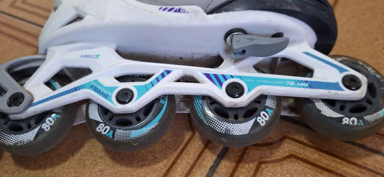 Patins Roller Ajustável + Acessórios  - Foto 2