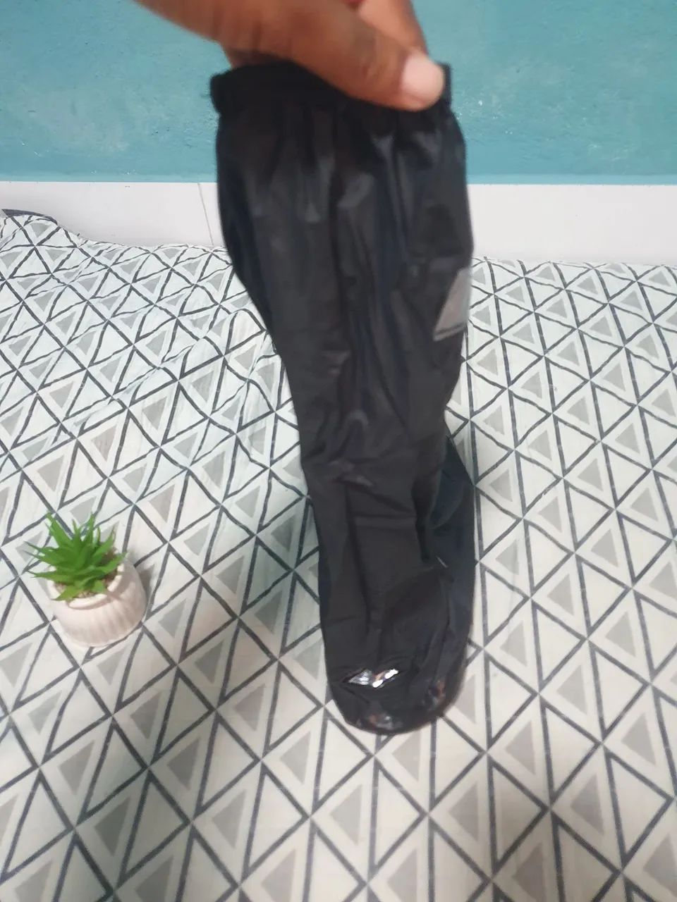 Capa de chuva para bota ou sapato motoqueiro