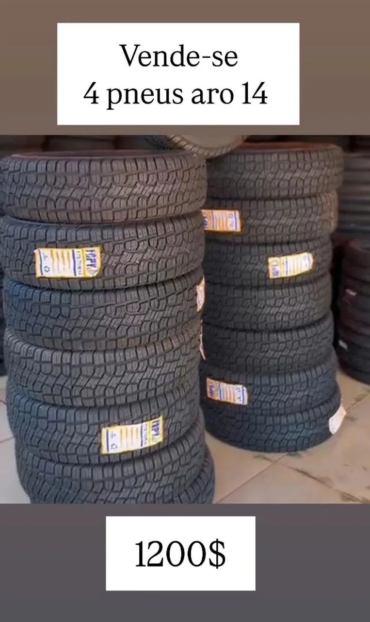 Pneus aro 14 pra carro