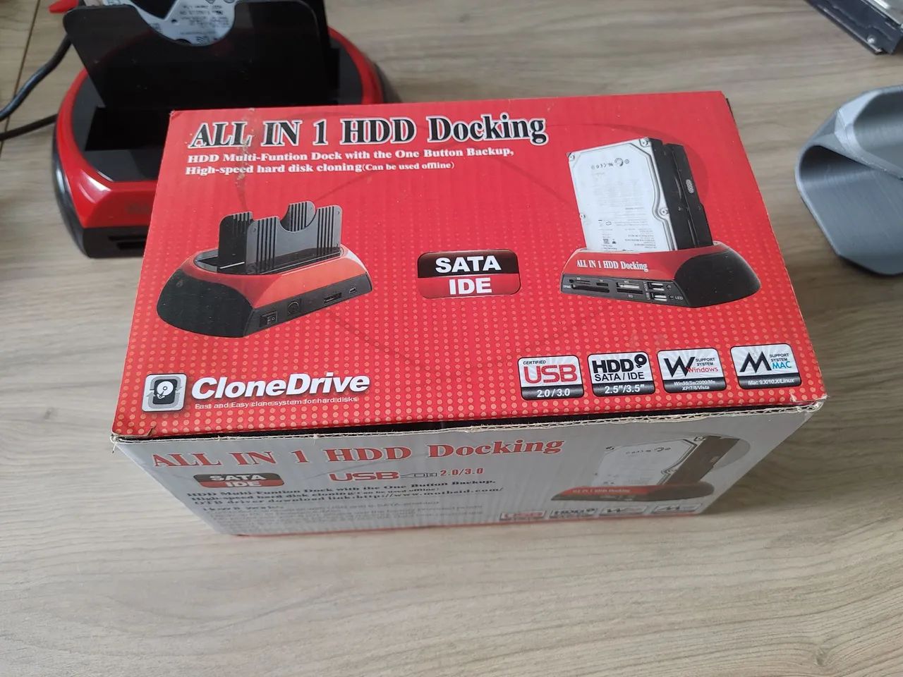 Dock Station leitor Usb Hd externo Sata Ssd Ide + Hdd 500GB