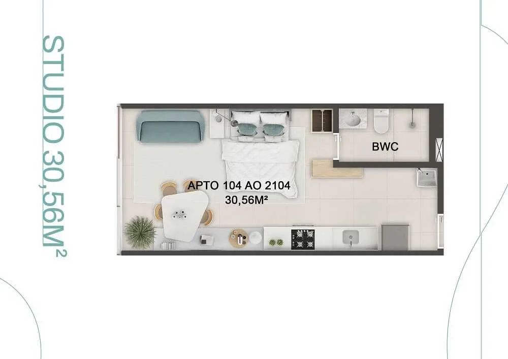 HRS - PRAIA DE GAMELEIRA - SEU APARTAMENTO EM BOA VIAGEM - ÓTIMA LOCALIZAÇÃO - 1 QUARTO (1 - Foto 5