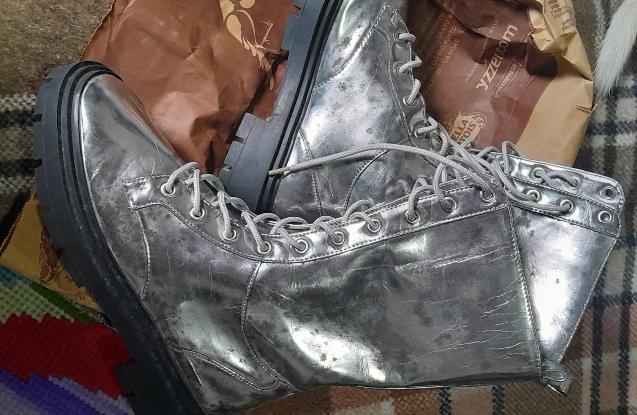 Botas arezzo Prateado - Tamanho 36
