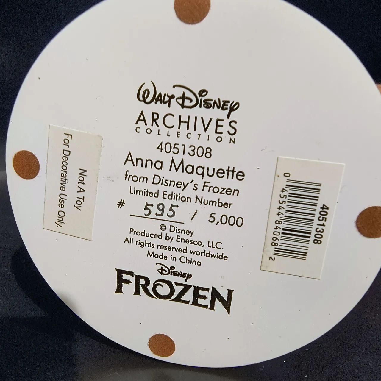 Disney Anna Frozen  Raridade Importado 26 cm com Certificado   - Foto 6