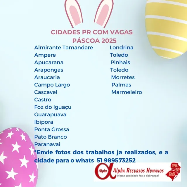 VAGAS PROMOTORAS - PARANÁ