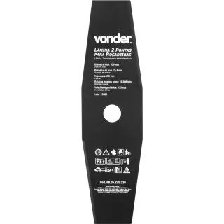 LAMINA 2 PONTAS P/ROCADEIRA 330X25,4X2,0MM VONDER