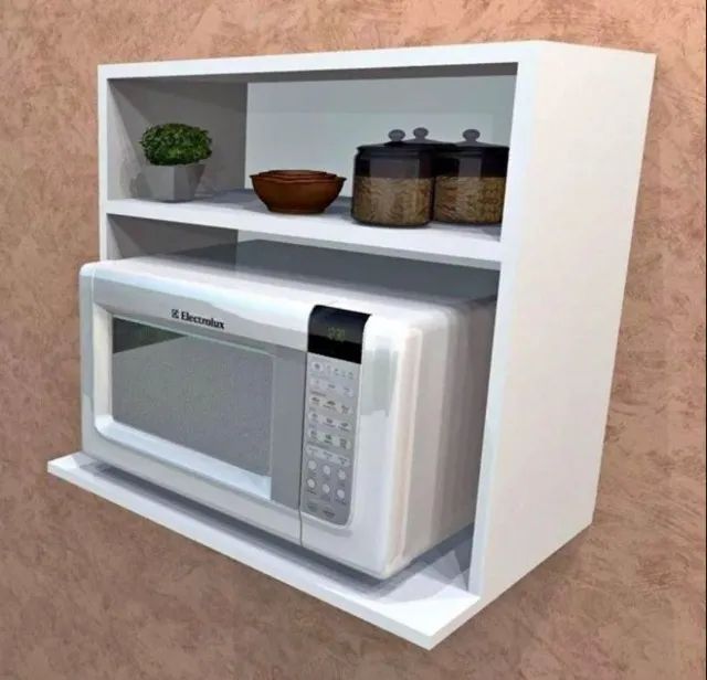 Suporte Para Microondas Com Nicho 100% Mdf - Foto 2